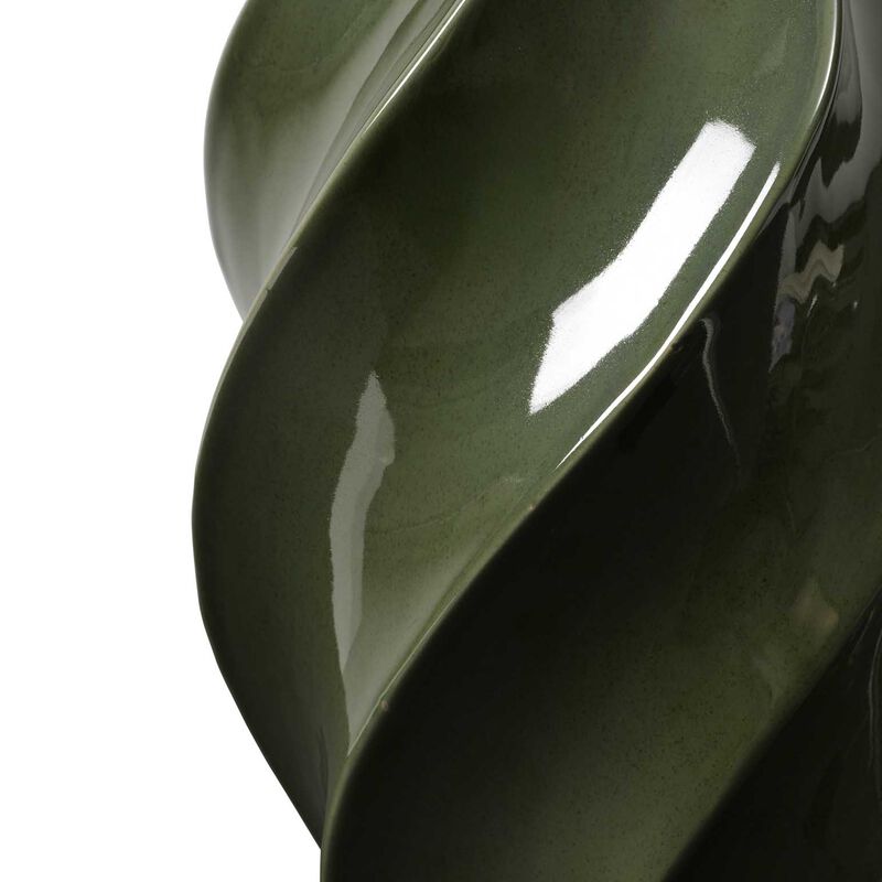 Broste Vase Odette Medium - Glossy Hunter Green image number 2